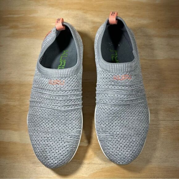 Kuru Gray Knit Slip-On Sneakers Women’s Size 10.5 - Picture 2 of 8